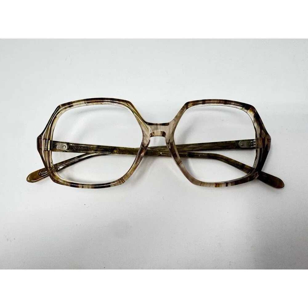 1970s Marine Optical Mirage Mocha Wisp New Old Stock Eyeglass Frames 52-16
